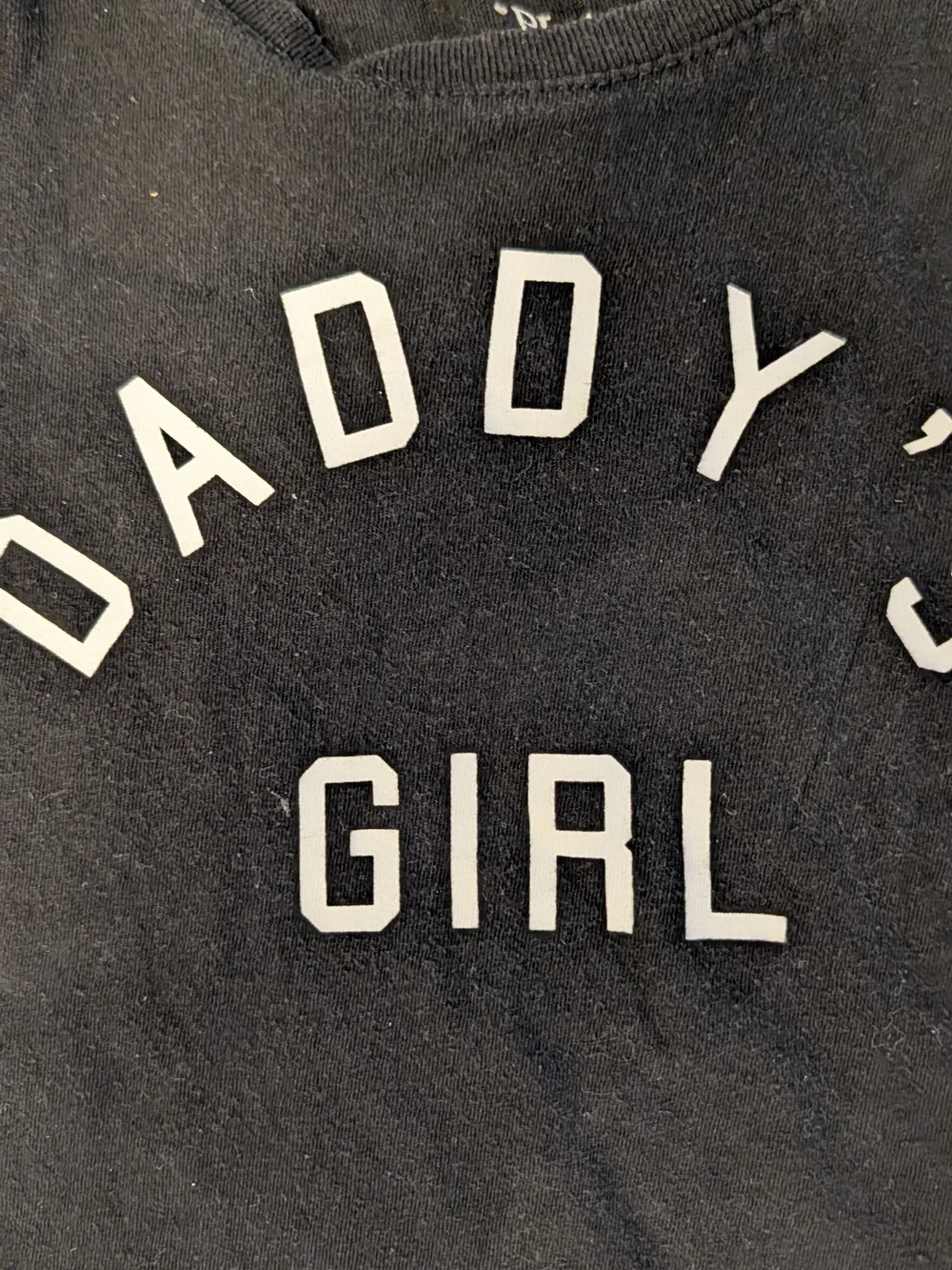 Daddy's Girl Black Graphic Tee for Kids